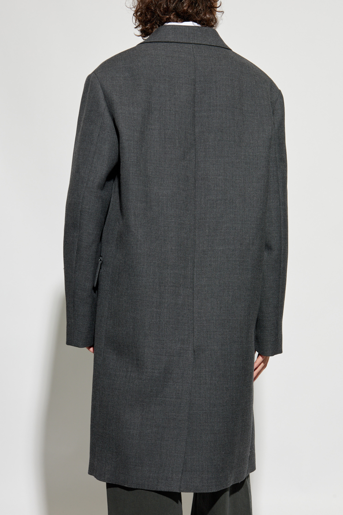 DRIES VAN NOTEN グレー チェスターコート 46 Embellished coat - Spring-Summer Men | Dries Van Noten